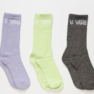 Vans 3-PK Classic Crew Sock- Shadow Lime